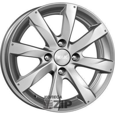 колесные диски K&K Джемини 6x15 4*100 ET40 DIA60.1 Блэк платинум Литой