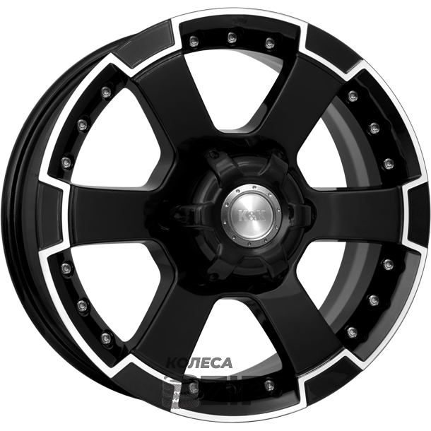 колесные диски K&K М56 7x16 6*139.7 ET30 DIA93.1 Алмаз черный Литой
