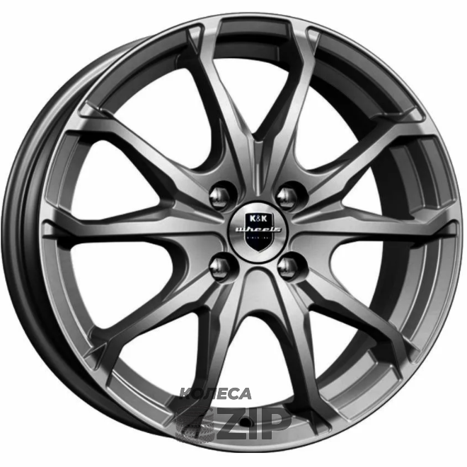 колесные диски K&K Brent 6x16 4*100 ET41 DIA60.1 Дарк платинум Литой