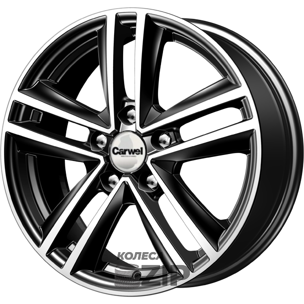 колесные диски Carwel Неро 6x15 5*100 ET38 DIA57.1 AB Литой
