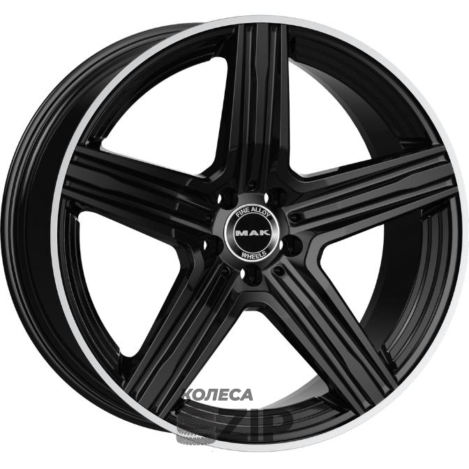 колесные диски MAK Lewis 8x18 5*112 ET33 DIA66.6 Gloss Black Mirror Ring Литой