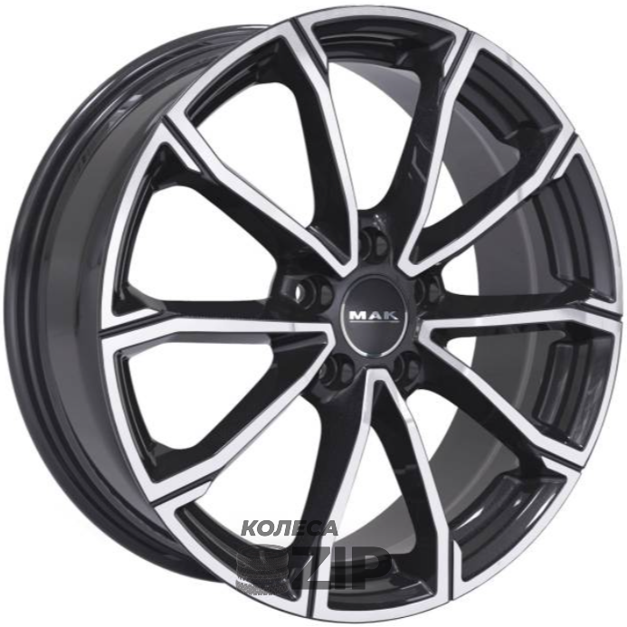колесные диски MAK DaVinci 8x19 5*108 ET33 DIA72.3 Black mirror Литой