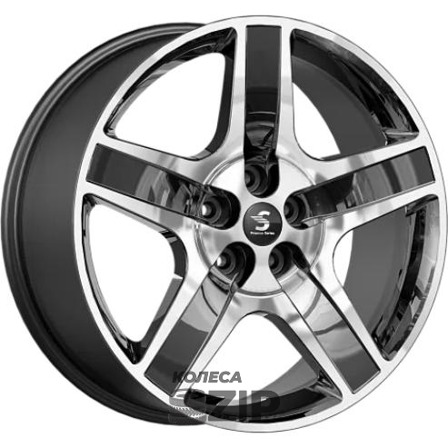 колесные диски K&K KP008 8.5x20 5*120 ET41.5 DIA72.6 Алмаз черный Литой
