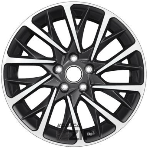 колесные диски Khomen KHW 1804 7.5x18 5*108 ET45 DIA60.1 Black-FP Литой