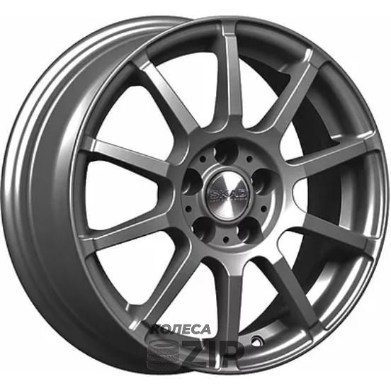 колесные диски Скад Акита 6x15 5*100 ET38 DIA57.1 Графит Литой