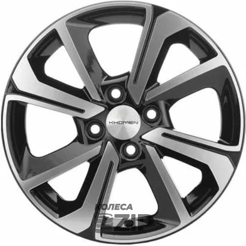 колесные диски Khomen KHW 1501 6x15 4*100 ET48 DIA54.1 BKF Литой