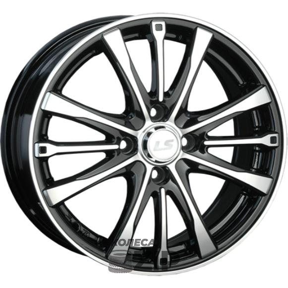 колесные диски LS 298 6x15 4*100 ET45 DIA73.1 BKF Литой