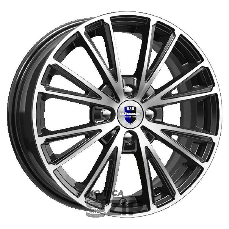 колесные диски K&K Меандр 6x16 4*108 ET47.5 DIA63.3 Алмаз черный SK Литой