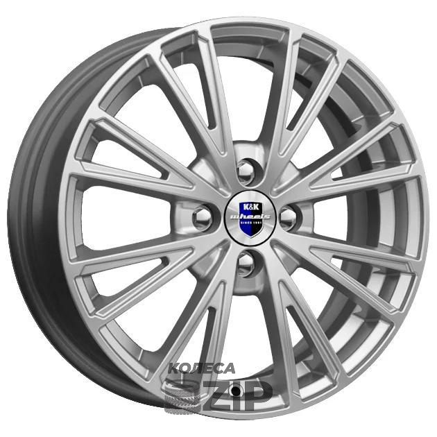 колесные диски K&K Меандр 6x16 4*100 ET41 DIA60.1 Сильвер А Литой