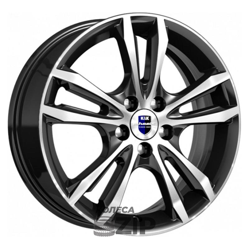 колесные диски K&K Samara 6x16 4*100 ET45 DIA67.1 Алмаз черный SK Литой