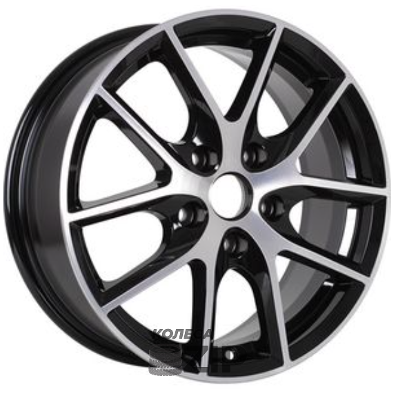колесные диски Alcasta M59 6.5x16 5*100 ET38 DIA57.1 BKF Литой