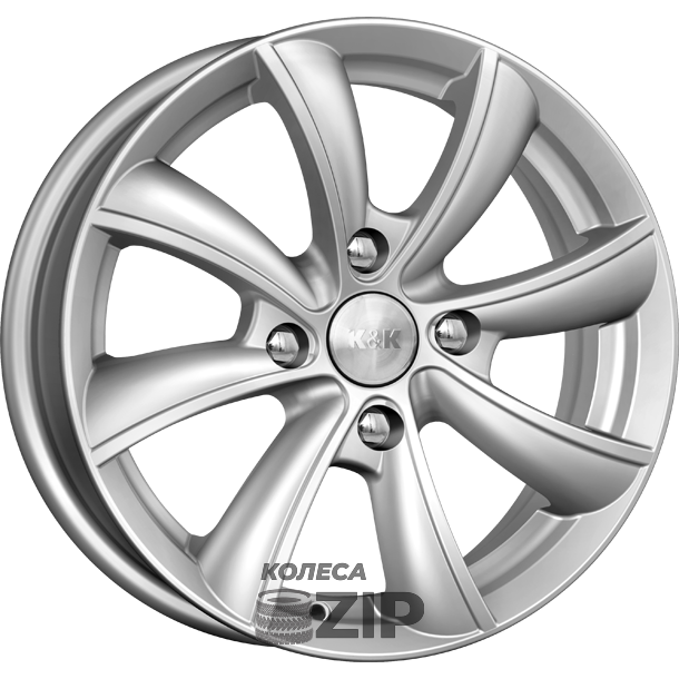 колесные диски K&K Бриз 6x15 4*114.3 ET45 DIA67.1 Блэк платинум Литой