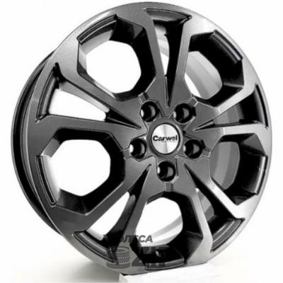 колесные диски Carwel Шира 6.5x17 5*108 ET33 DIA60.1 BL Литой