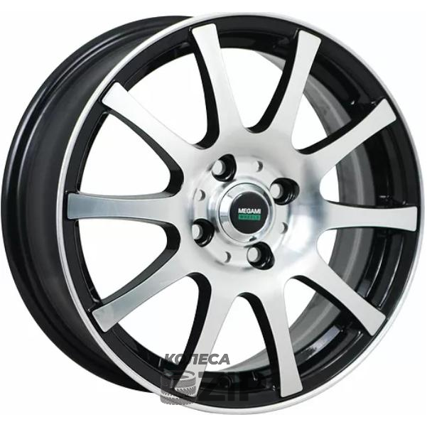 колесные диски Megami MGM-2 6x15 5*100 ET38 DIA57.1 BKF Литой