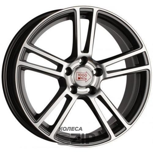 колесные диски 1000 Miglia MM1002 8x18 5*112 ET45 DIA66.6 Dark Anthracite Polished Литой