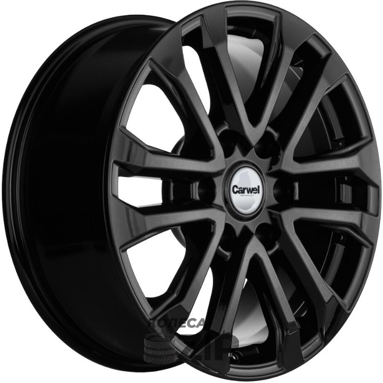колесные диски Carwel Пур 7.5x18 6*139.7 ET20 DIA106.1 BL Литой
