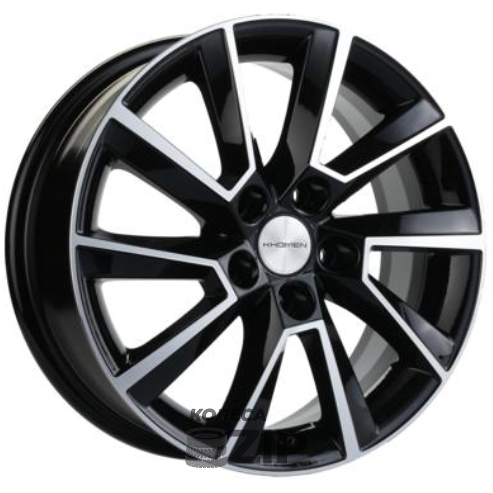колесные диски Khomen KHW 1507 6x15 5*100 ET38 DIA57.1 Black-FP Литой
