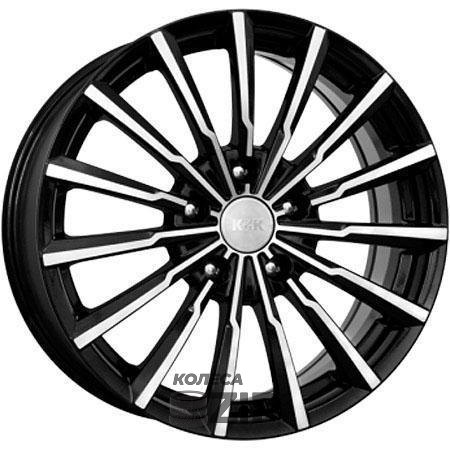 колесные диски K&K Акцент 7x17 4*100 ET38 DIA67.1 Алмаз черный Литой