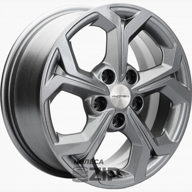 колесные диски Khomen KHW 1606 6.5x16 5*114.3 ET50 DIA67.1 Gray Литой