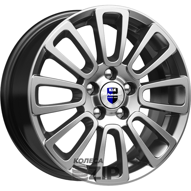 колесные диски K&K Неман 6x15 4*100 ET48 DIA54.1 Дарк платинум Литой