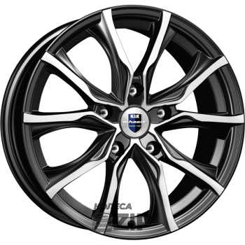 колесные диски K&K Твист 7.5x17 5*100 ET45 DIA56.1 Алмаз черный Литой
