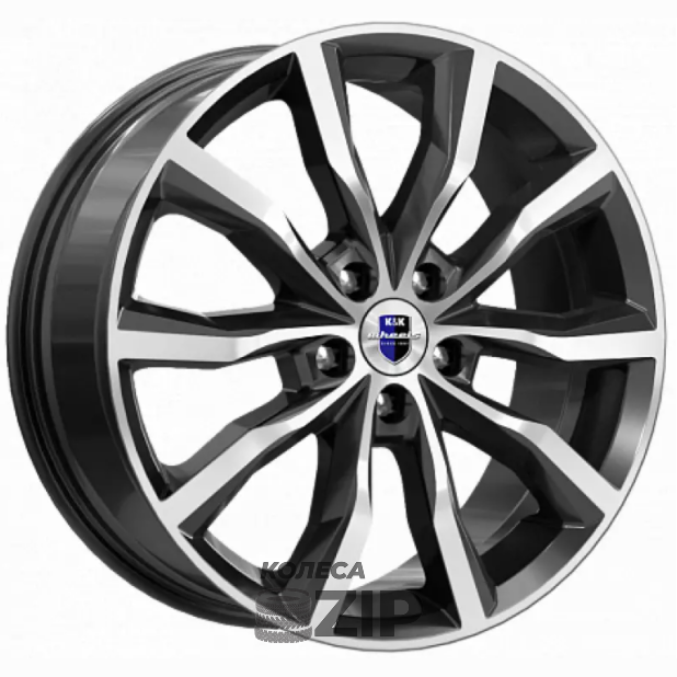 колесные диски K&K Портер 7.5x18 5*108 ET45 DIA67.1 Алмаз черный Литой