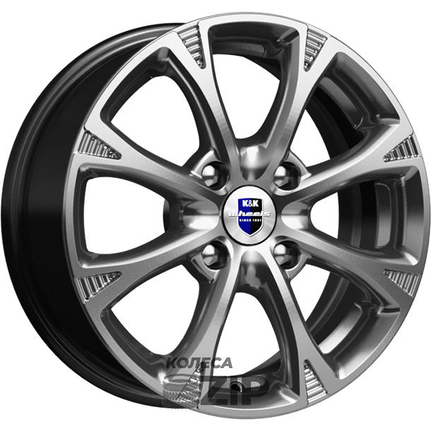 колесные диски K&K Блюз 6x15 4*108 ET27 DIA65.1 Дарк платинум Литой
