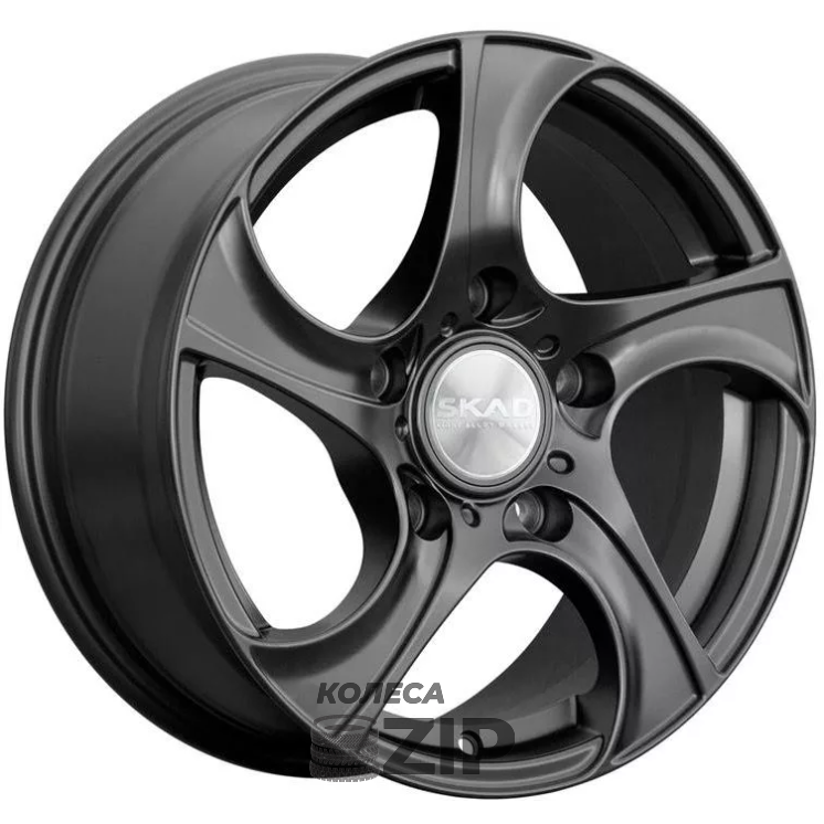 колесные диски Скад Вихрь 7x16 5*139.7 ET40 DIA98.5 Черный бархат Литой