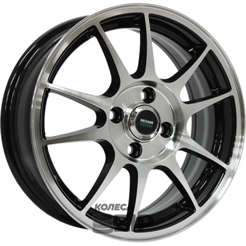 колесные диски Megami MGM-5 6x15 4*100 ET40 DIA60.1 BFP Литой