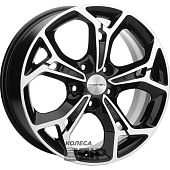 колесные диски Khomen KHW 1702 7x17 5*108 ET43 DIA65.1 Black Литой