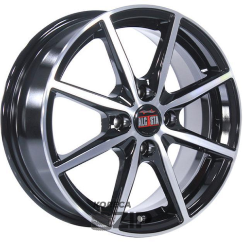 колесные диски Alcasta M63 6x15 4*100 ET46 DIA60.1 BKF Литой