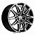 колесные диски Khomen KHW 1904 8.5x19 5*114.3 ET45 DIA60.1 Black-FP Литой