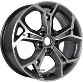 колесные диски Khomen KHW 1702 7x17 5*110 ET46 DIA63.3 Black Литой