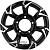 колесные диски Khomen KHW 1505 5.5x15 5*139.7 ET5 DIA108.1 Black-FP Литой