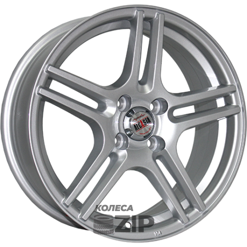 Alcasta M44 7x17 5*112 ET43 DIA66.6 Silver Литой