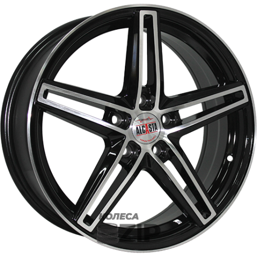 Alcasta M43 6.5x16 5*105 ET39 DIA56.6 BKF Литой