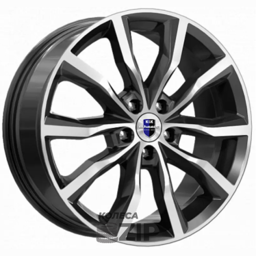 колесные диски K&K Портер 7.5x18 5*112 ET40 DIA66.6 Алмаз черный Литой