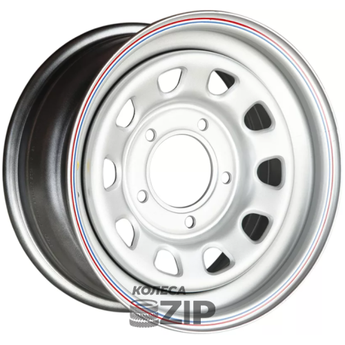 колесные диски Off Road Wheels NIVA 7x15 5*139.7 ET25 DIA98.5 Silver Штампованный