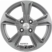 колесные диски Khomen KHW 1502 6x15 4*100 ET46 DIA54.1 G-Silver-FP Литой