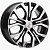 колесные диски Khomen KHW 1608 6.5x16 5*114.3 ET46 DIA67.1 Black-FP Литой