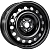 колесные диски Trebl X40960 7x17 5*108 ET40 DIA54.1 Black Штампованный