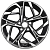 колесные диски Khomen KHW 1716 7x17 5*108 ET40 DIA60.1 Black-FP Литой