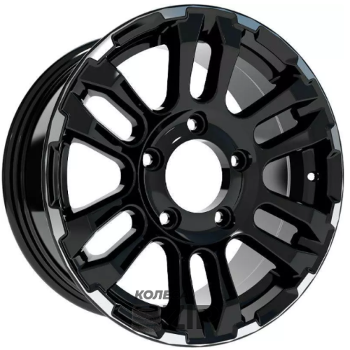Скад Тайга 7x16 5*139.7 ET40 DIA98.6 Черный бархат Литой