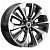 колесные диски K&K Авиор 7x17 5*108 ET45 DIA67.1 Алмаз черный Литой