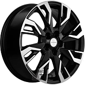 колесные диски Khomen KHW 1809 7x18 5*114.3 ET40 DIA64.1 Black Литой