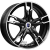 колесные диски K&K Солар 7x17 4*100 ET45 DIA60.1 Алмаз черный Литой