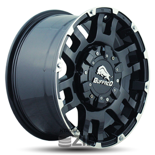 Buffalo BW-004 9x20 5*150 ET35 DIA110.1 Gloss Black Machined Face Литой